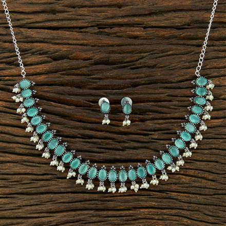 Classic Necklace With Oxidised Plating