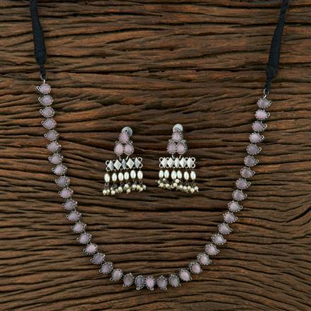 Classic Necklace With Oxidied Plating