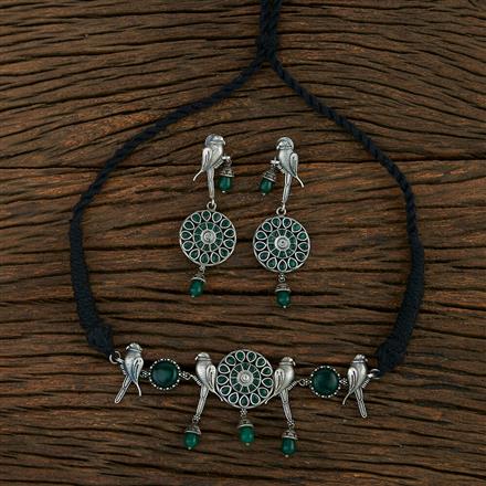 Trendy Necklace With Oxidied Plating