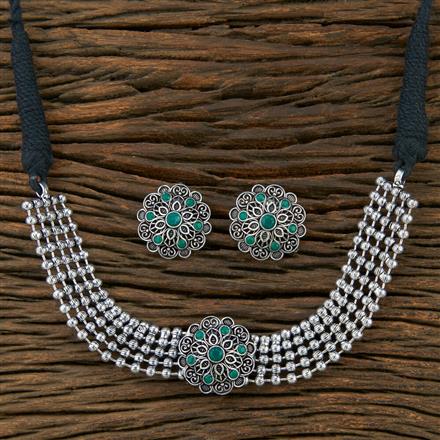 Classic Necklace With Oxidied Plating