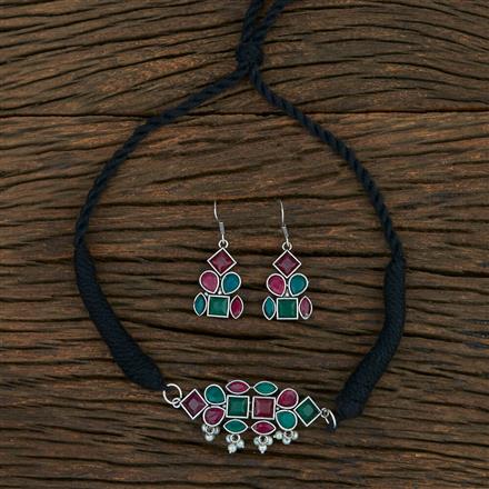 Classic Necklace With Oxidied Plating