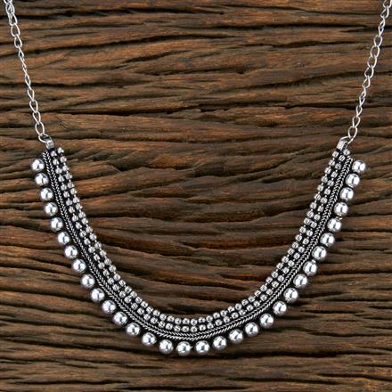 Classic Necklace With Oxidied Plating