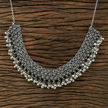 Classic Necklace With Oxidied Plating