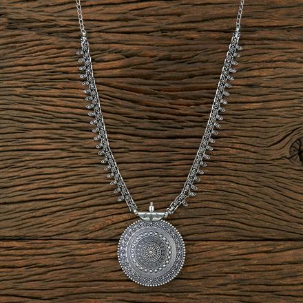 Long Necklace With Oxidied Plating