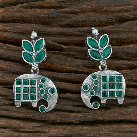 Classic Earring With Oxidied Plating