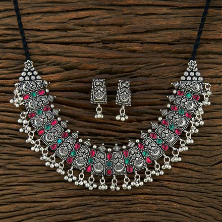 Trendy Necklace With Oxidised Plating