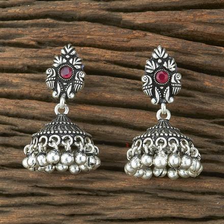 Jhumki With Oxidised Plating