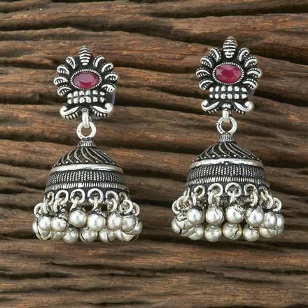 Jhumki With Oxidised Plating