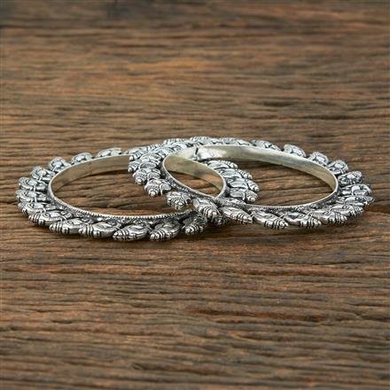 Classic Bangles With Oxidised Plating