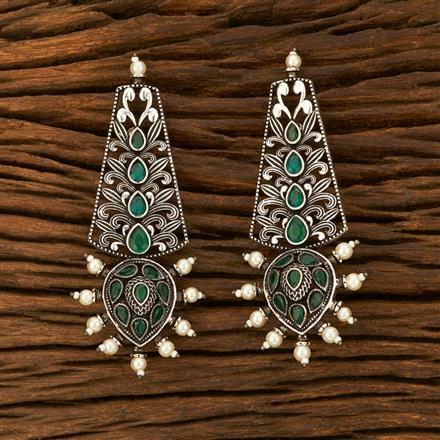Classic Earring With Oxidised Plating
