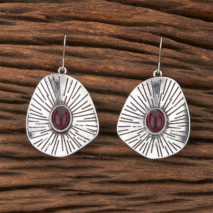 Classic Earring With Oxidised Plating