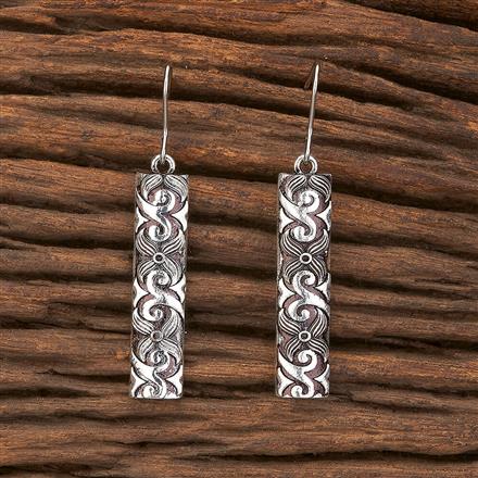Classic Earring With Oxidised Plating