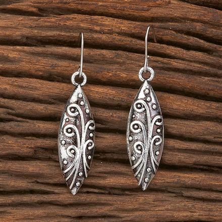 Classic Earring With Oxidised Plating