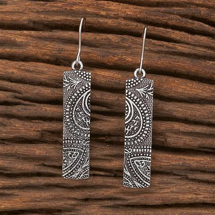 Classic Earring With Oxidised Plating