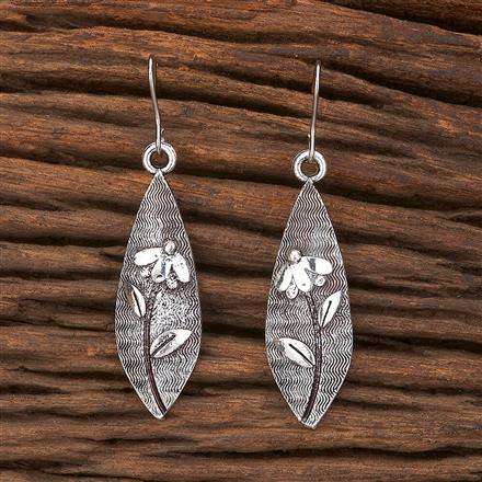 Classic Earring With Oxidised Plating