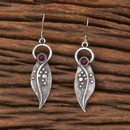 Classic Earring With Oxidised Plating