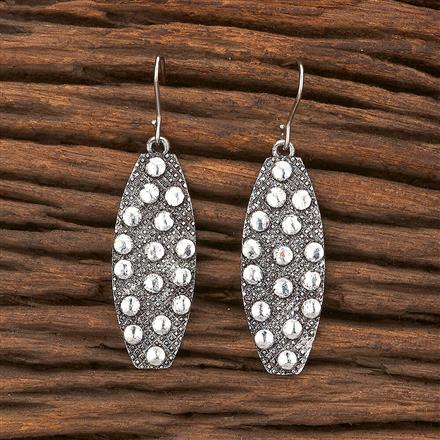 Classic Earring With Oxidised Plating