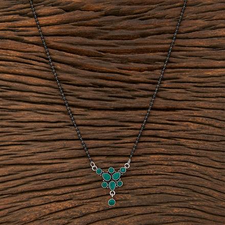 Classic Mangalsutra With Oxidised Plating