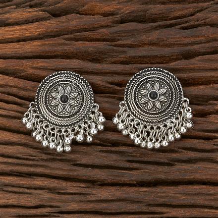 Classic Earring With Oxidised Plating