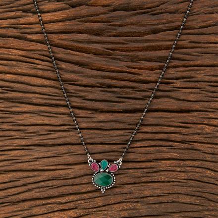 Classic Mangalsutra With Oxidised Plating