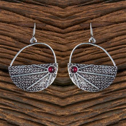 Classic Earring With Oxidised Plating