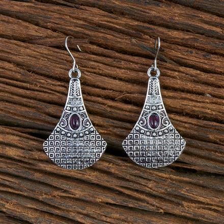 Classic Earring With Oxidised Plating