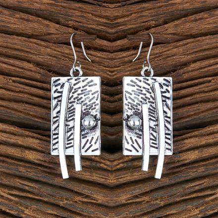 Classic Earring With Oxidised Plating