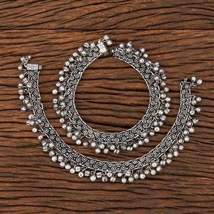 Classic Payal With Oxidised Plating