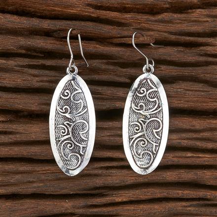 Classic Earring With Oxidised Plating