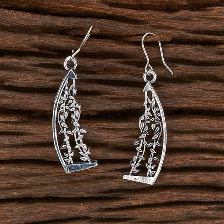 Classic Earring With Oxidised Plating