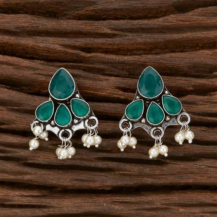 Classic Earring With Oxidised Plating