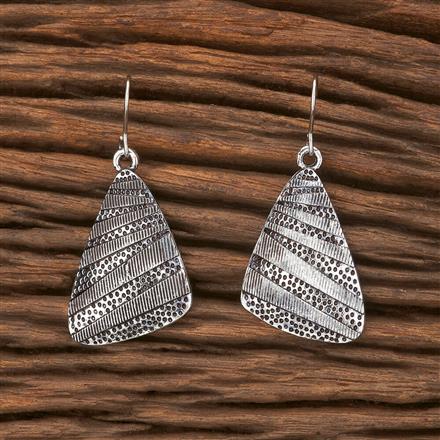 Classic Earring With Oxidised Plating