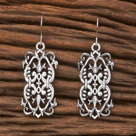 Classic Earring With Oxidised Plating