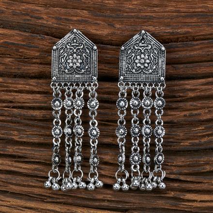 Classic Earring With Oxidised Plating