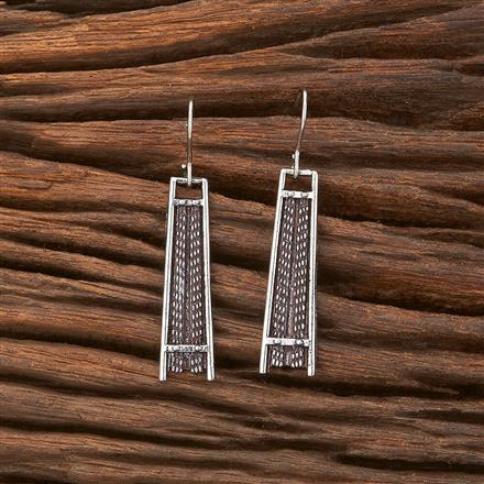 Classic Earring With Oxidised Plating