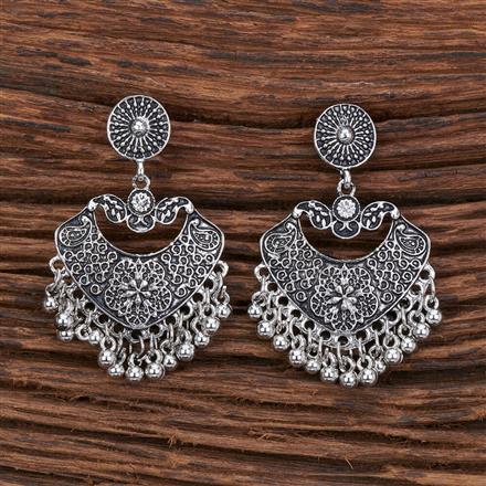 Classic Earring With Oxidised Plating