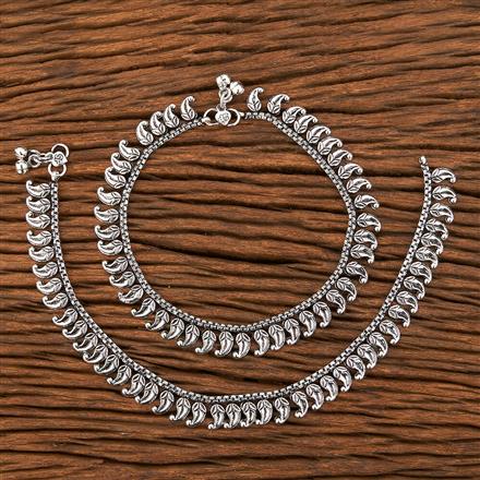 Classic Payal With Oxidised Plating