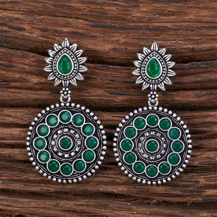 Classic Earring With Oxidised Plating