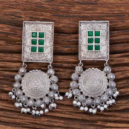 Classic Earring With Oxidised Plating
