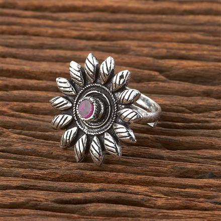 Adjustable Ring With Oxidised Plating