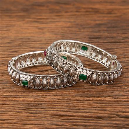 Openable Bangles With Oxidised Plating