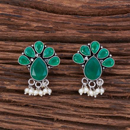 Classic Earring With Oxidised Plating