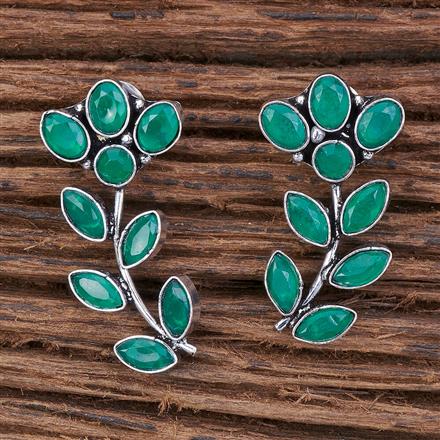 Classic Earring With Oxidised Plating