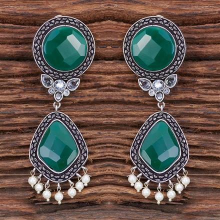 Classic Earring With Oxidised Plating