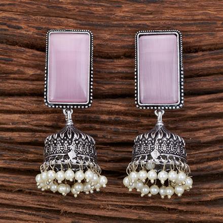 Jhumki With Oxidised Plating