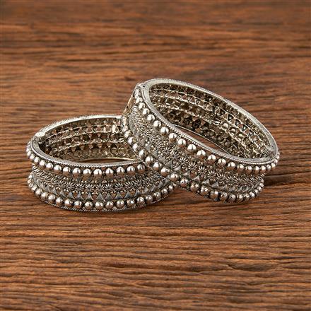 Openable Bangles With Oxidised Plating