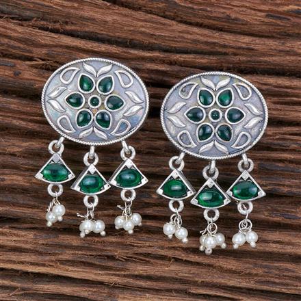 Classic Earring With Oxidised Plating