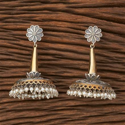 Jhumki With 2 Tone Plating