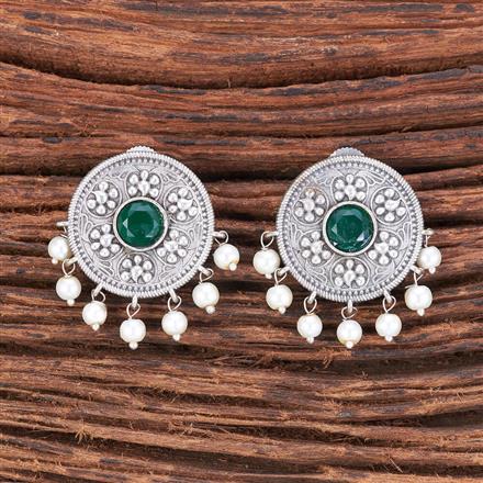 Classic Earring With Oxidised Plating