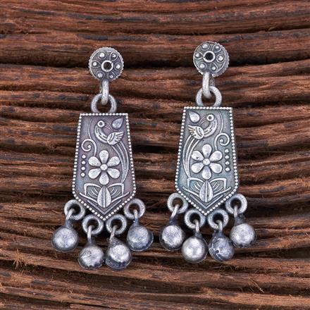 Classic Earring With Oxidised Plating